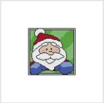 Country Christmas Coaster / Ornament - SANTA (image for) Country Christmas Coaster / Ornament - SANTA